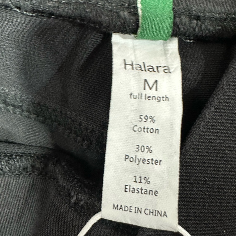 Halara SoftlyZero Faux Leather High Waisted Pocket Work Leggings Medium Silver - Picture 9 of 9